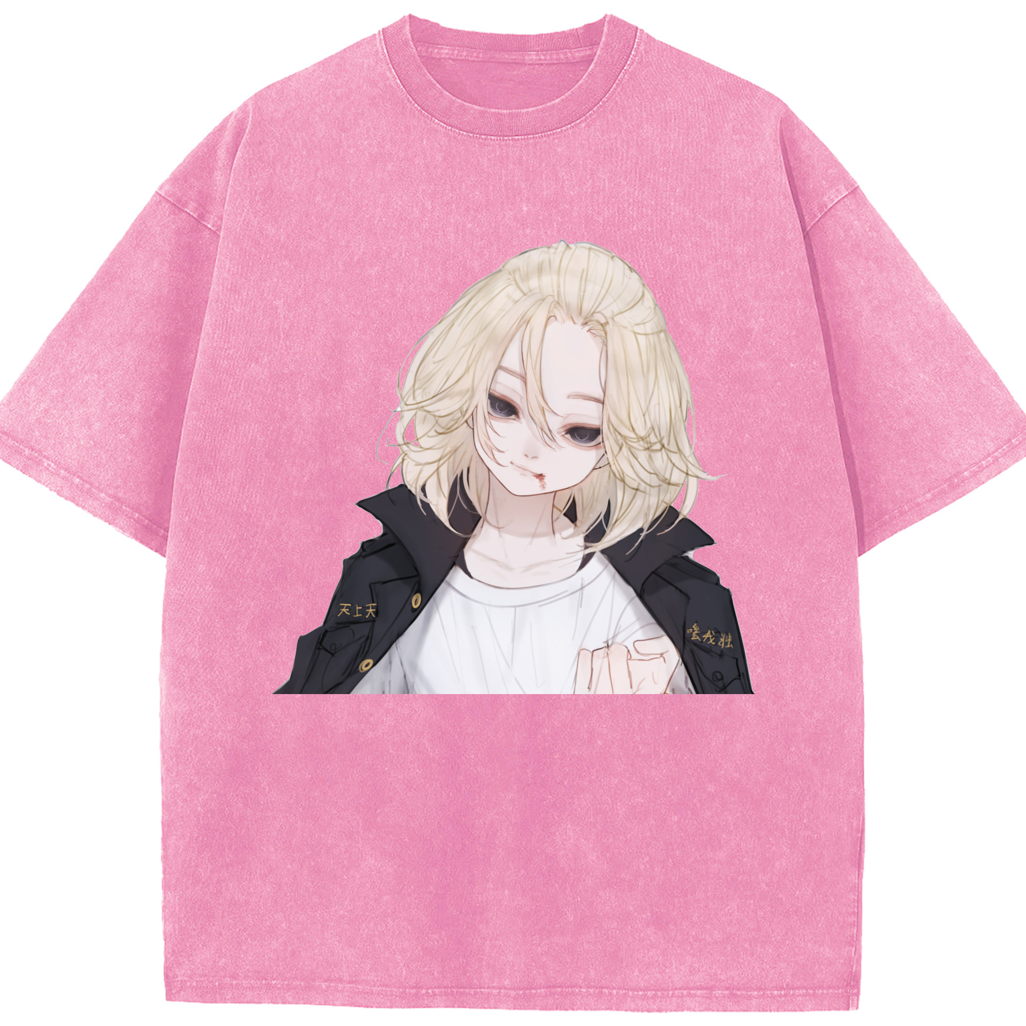 （画像用） 東京リベンジャーズ Tokyo Revengers 綿100% ヴィンテージ風 半袖Tシャツ（フロントプリント）